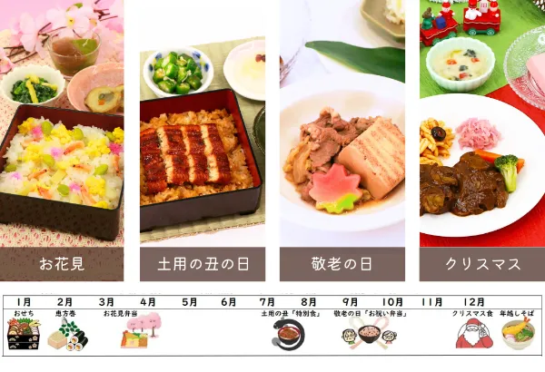 様々なメニューイメージ